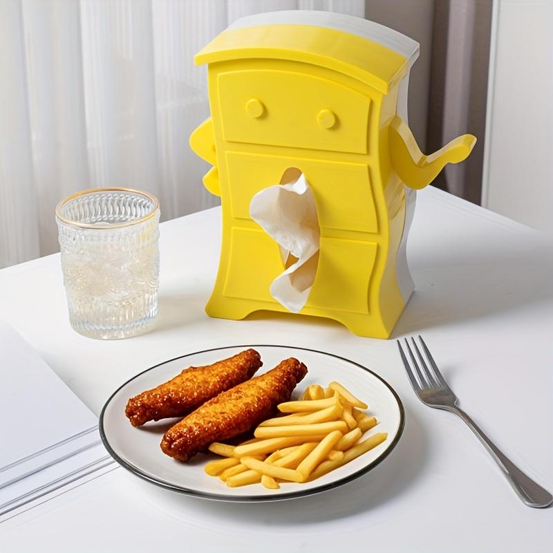 Kitchen Desktop Towel Napkin Storage Box Home Cartoon Creative Tissue Box Bedroom Cabinet Tissue Case Towel Storage Container