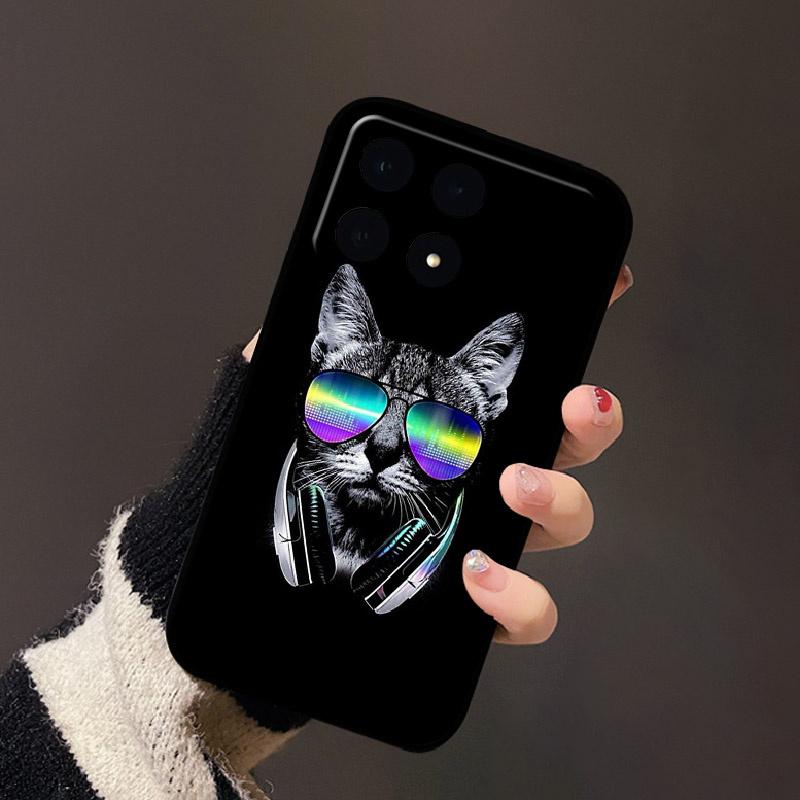 For Xiaomi POCO F8 Pro Case Fashion Cute Cartoon Silicone Back Cover For Xiaomi POCO F8Pro Phone Shell Luxury Soft TPU Fundas