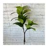Brasiliensis Artificial Hevea Leaf With Lush Foliage For Photography Prop Decor