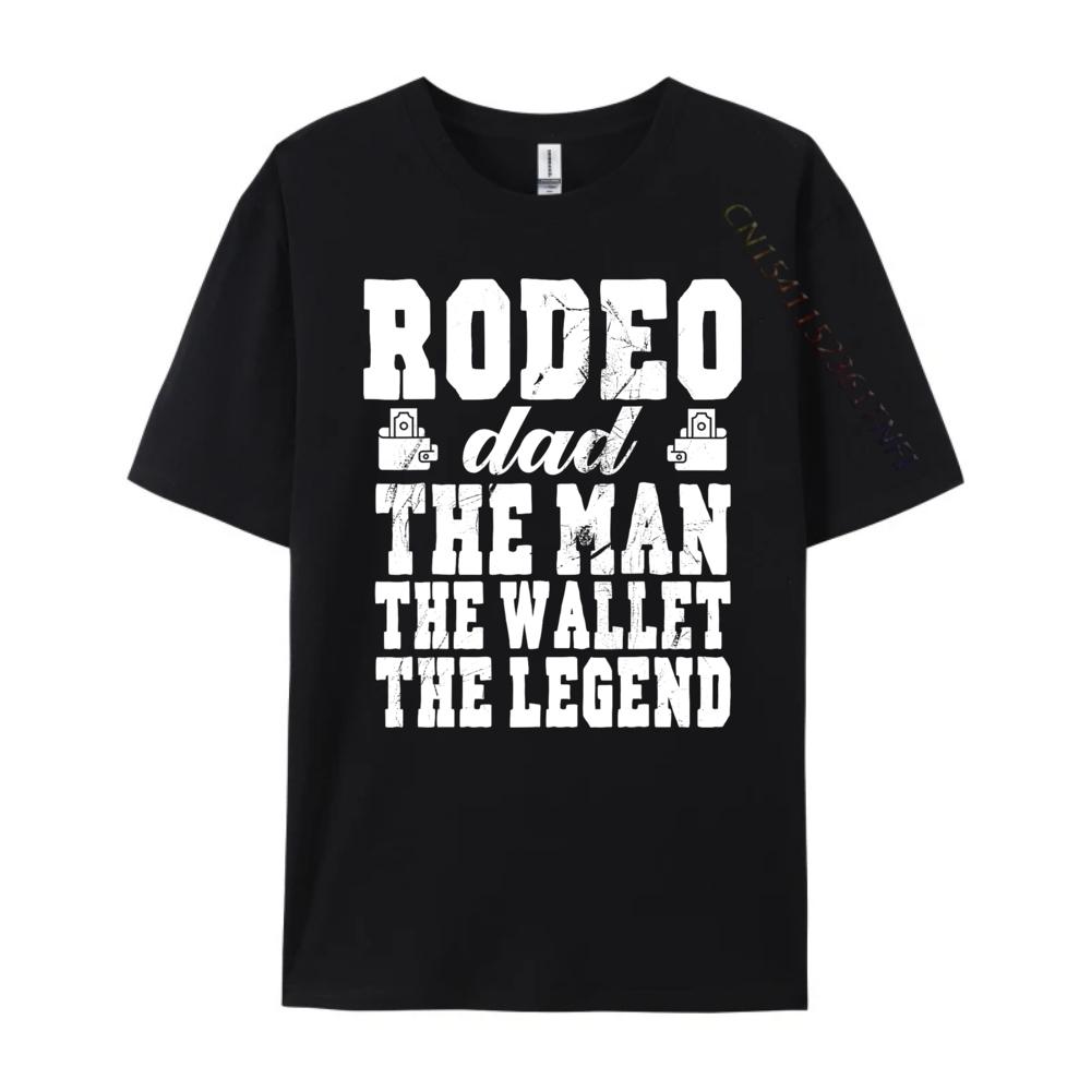 Funny Rodeo Dad Man Wallet Legend Rodeo Dad Cute Oversized T Shirt Graphic Camisetas Funny Camisa New Years Eve