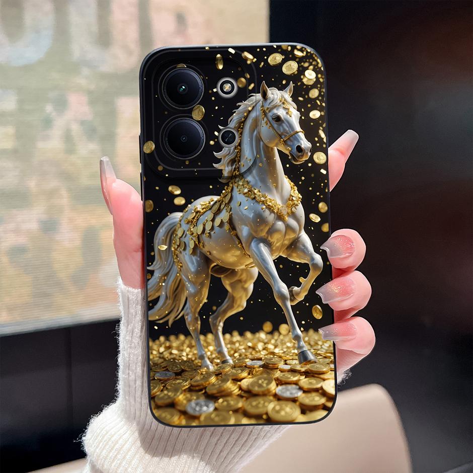 Case For Xiaomi Redmi 15C 14C 13C 12C Brilliant Flower Mountain Shockproof Protective Fashion Cover For Redmi15C Redmi14c Coque