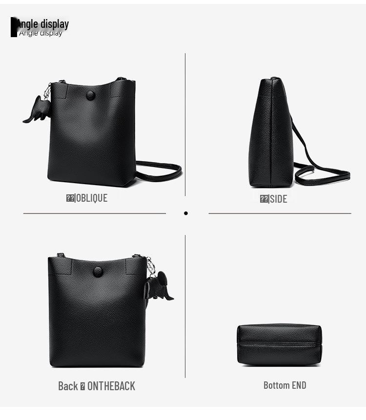 2025 Women's Minimalist Soft Leather Crossbody Backpack - Lightweight and Versatile Phone Bag