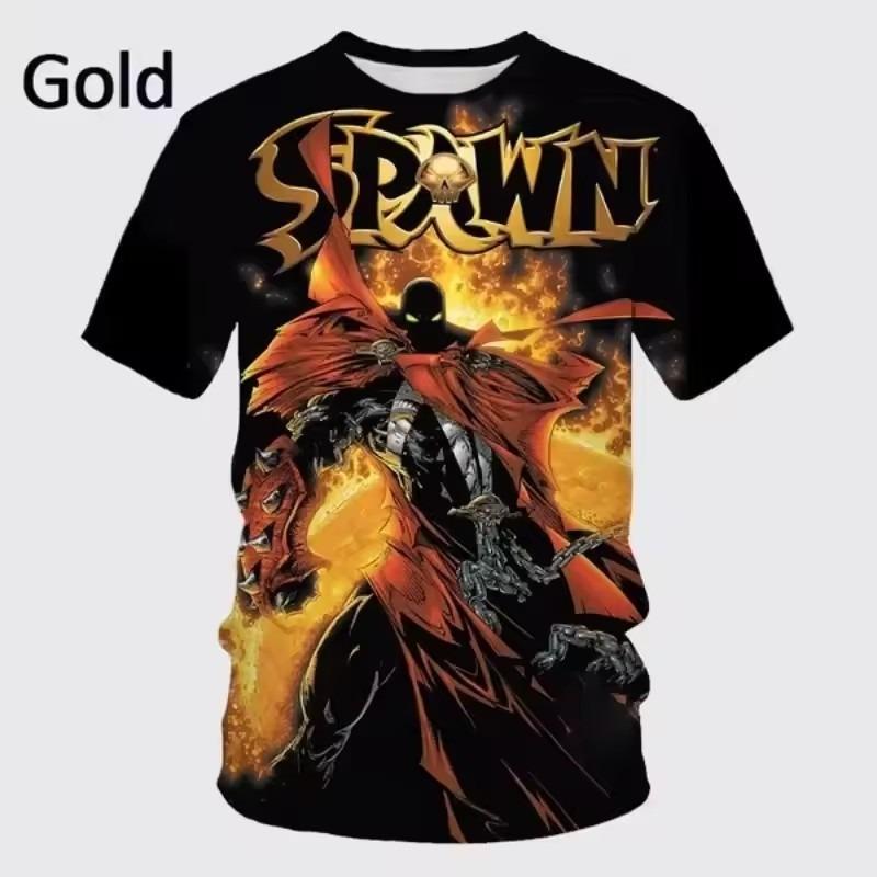 3D potisk Sportovní rychleschnoucí prodyšné pánské tričko Animace Anděl S Spawn Harajuku Street Cosplay Venkovní ležérní top s krátkým rukávem