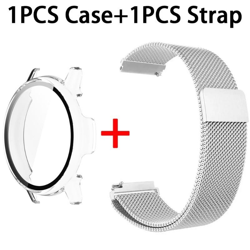 Strap + Case Cover for Garmin Active 5 / Vivoactive 5 Stainless Steel Band for Garmin Active5 Wristband Protective Shell