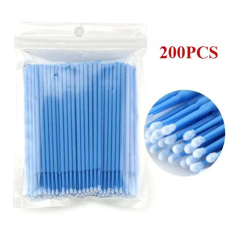 100/200/500/1000PCS Cotton Swab  Extension Disposable Eyelash Glue Cleansing Brushes Applicator Sticks Makeup Tools