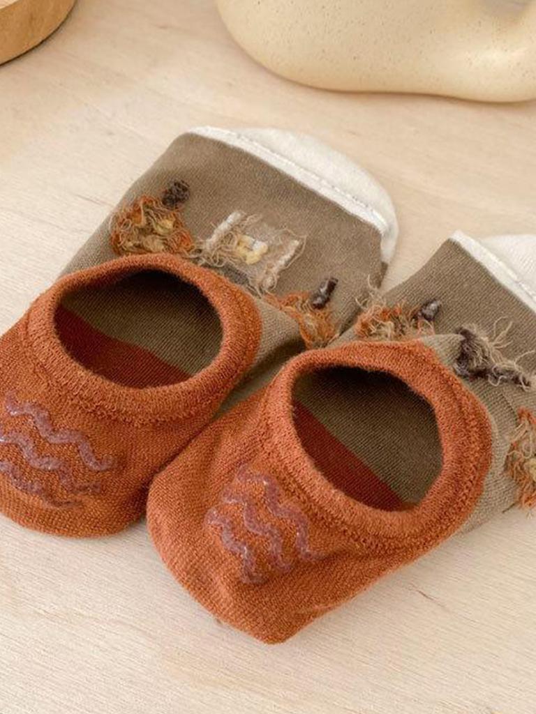 10 Pairs of Colorful Bear Series Comfortable, Breathable and High-level Appearance Short Socks