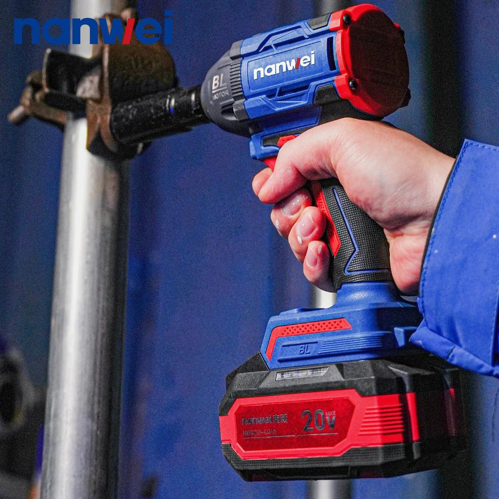 NANWEI 350 Nm Electric Impact Wrench Chuck Diameter 1/2, Maximum Speed 2450 rpm