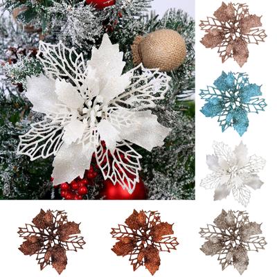 Christmas Tree Ornaments Christmas Simulation Flower Ornament 12Pcs