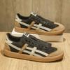 Fashion Perforated Laced Brown Sneakers Men Hi Top Sneakers Men Shoes Flat Boot Sport Universal Brand Small Price Pretty