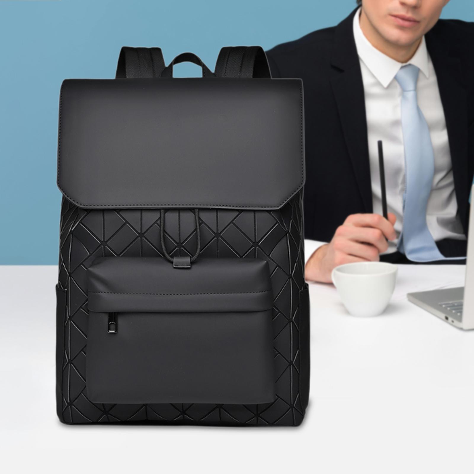 

Business Backpack Waterproof with Shoulder Straps for Men Women Large Capacity Stylish Bookbag Casual Daypack Travel Backpack чёрный