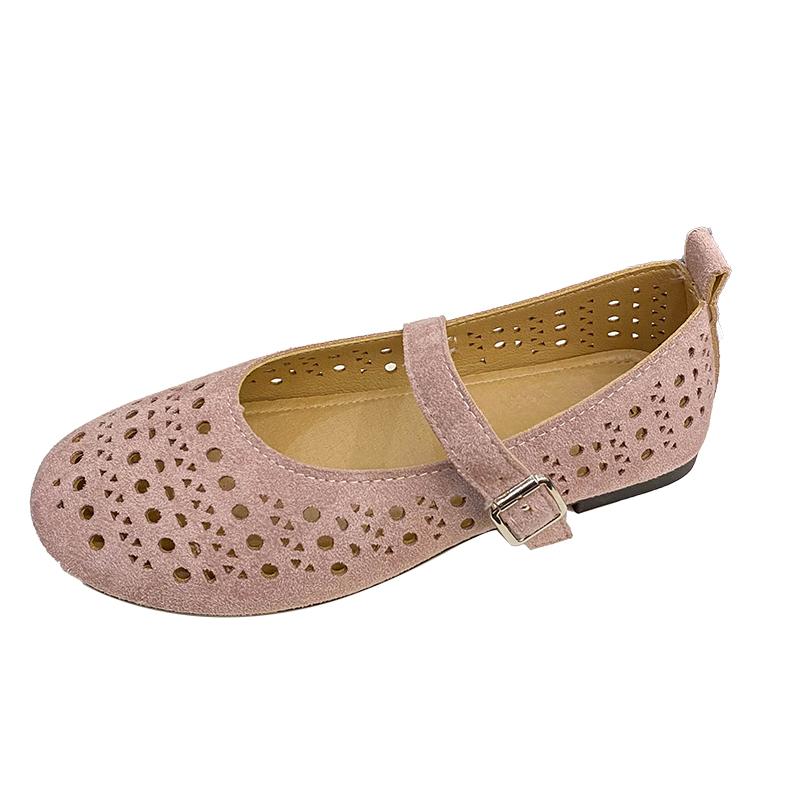 Fashion Hollow Women Flats Shoes Fashion Shallow Buckle Sandals Summer Trend 2025 New Walking Soft Shoes Party Dress Sandalias De Mujer