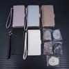 iPhone 17 Pro Max Reißverschluss Crossbody Handyhülle mit Lanyard & Spiegel Klapphülle