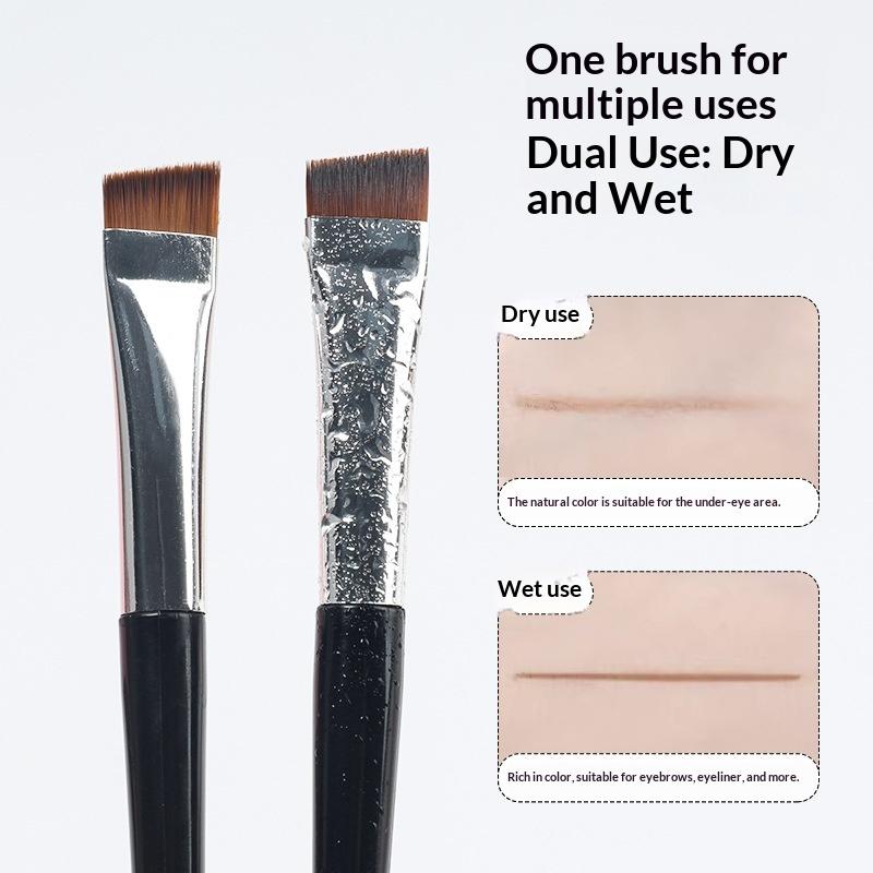Double Ended Blade Eyebrow Brush Multi Purpose Angled Eyebrow Brush For Precise Eyebrow Makeup Eyeliner And Brow Styling