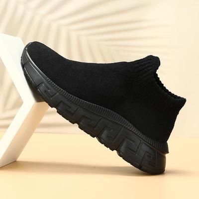 Sensation de marcher dans la merde + technologie nouilles volantes tissées ! Chaussures d'hiver respirantes tissées volantes sur les pieds chaussures décontractées hommes, tendance pour hommes