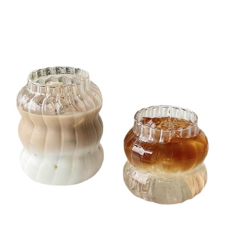 Chubby Glass Cloud Cup for Coffee, Juice, or Tea