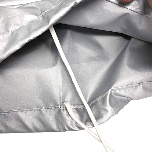 Wheelchair cover, size 2, with drawstring hem, for storage, waterproof, water-repellent, and UV-treated fabric, made in Japan, polyester.