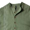 Men's Long-sleeved Henry Shirts Are Fashionable, Casual, Breathable and Comfortable, Solid-color Long-sleeved Shirts