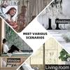 300X300CM Hanging Tassel Stripe Curtain Polyester Panel Room Divider Line Curtain Window Blind