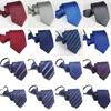 Mens Business Polyester Tie With Arrow Design And Zipper Closure For Office