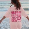Girl Casual Letter Printed Round Neck Pullover Short Sleeve TShirt Summer Youth Clothing Girls Round Neck Clothing