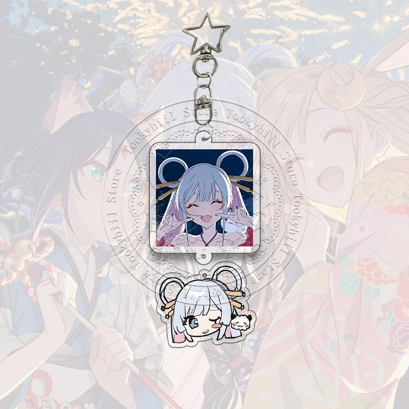 Cosmic Princess Kaguya Acrylic Keychain Noi Komazawa Yachiyo Tsukimi Anime Cartoon Character Acg Pendant Bag Keyring Girl Gift