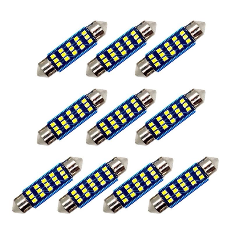 LED Auto Ceiling Lamps 31mm 36mm 39mm 41mm Super Bright Car Dome Light Interior 2016 License Plate No Error Reading Lamp