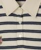 Minasu Multi Stripe Collar T Shirt_Navy Ivory