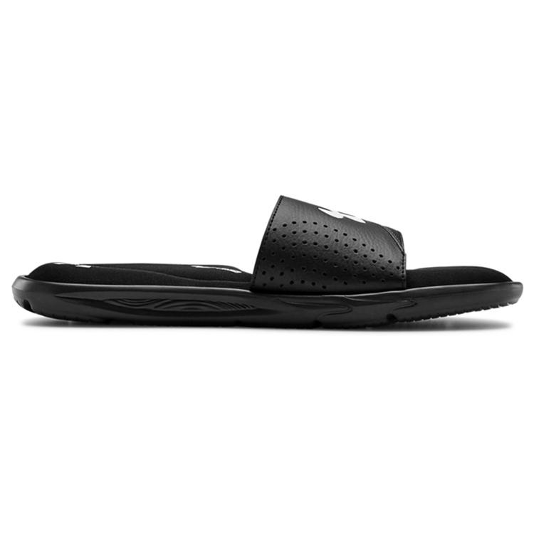 New Under Armour Ignite 6 Slide 'Black White' 3022711-003