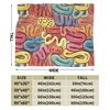 Fun Geometric Patterns From The Retro Future Personalized Soft Party An UltraSoft Micro Fleece Blanket