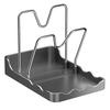2-in-1 Design Kitchen Organizer Pot Lid Holder Spoon Rest Easy Cleanup