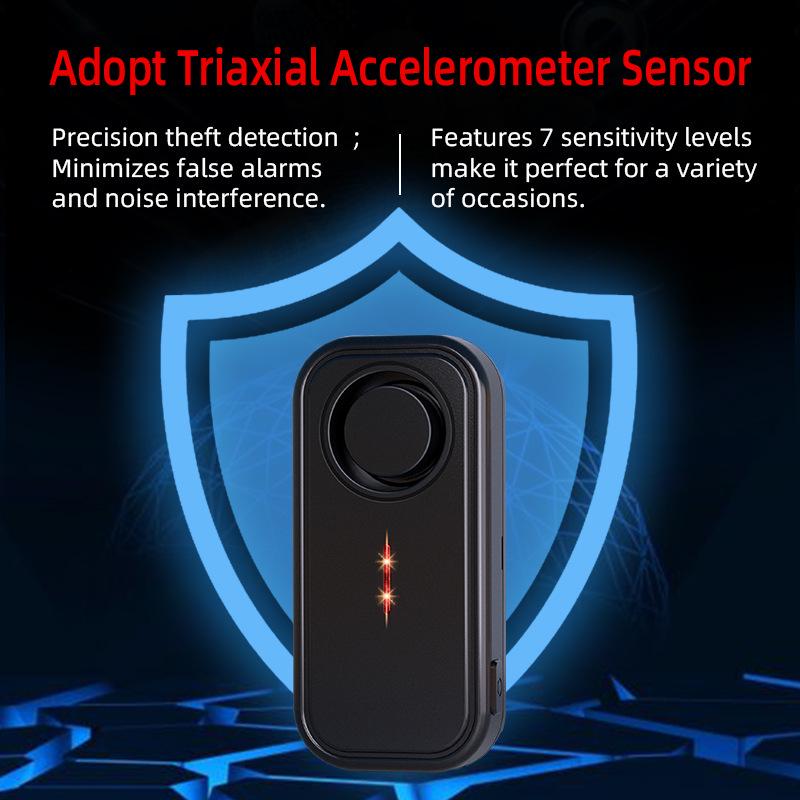 Alarme Antivol & Lumière Clignotante pour Vélo Électrique avec Capteur de Vibration, Étanche IP66, Protection Longue Distance pour VTT