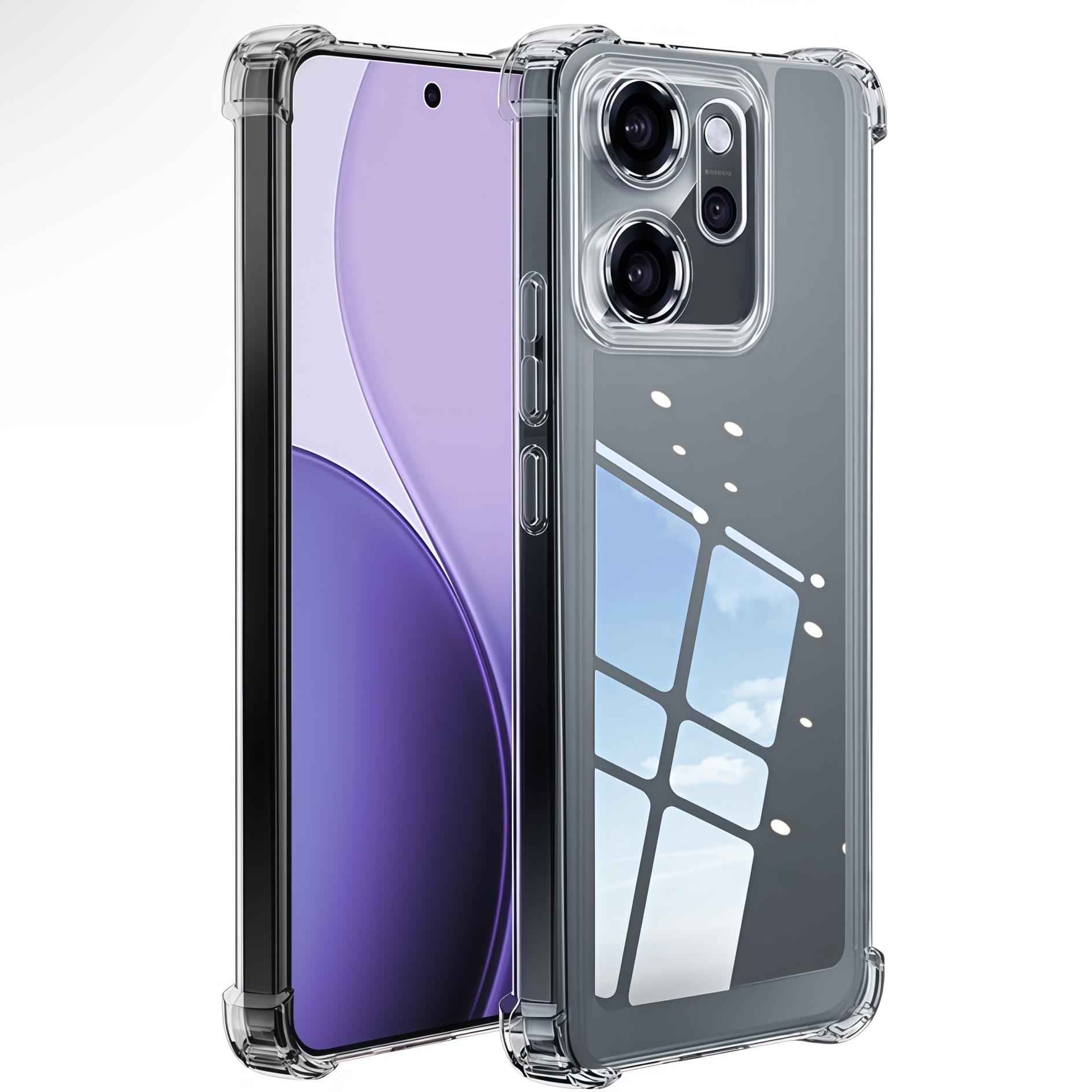 Прозрачный противоударный чехол из ТПУ для OPPO Reno 14F / 13F / 12F - Прозрачный OPPO Reno13 F прозрачный