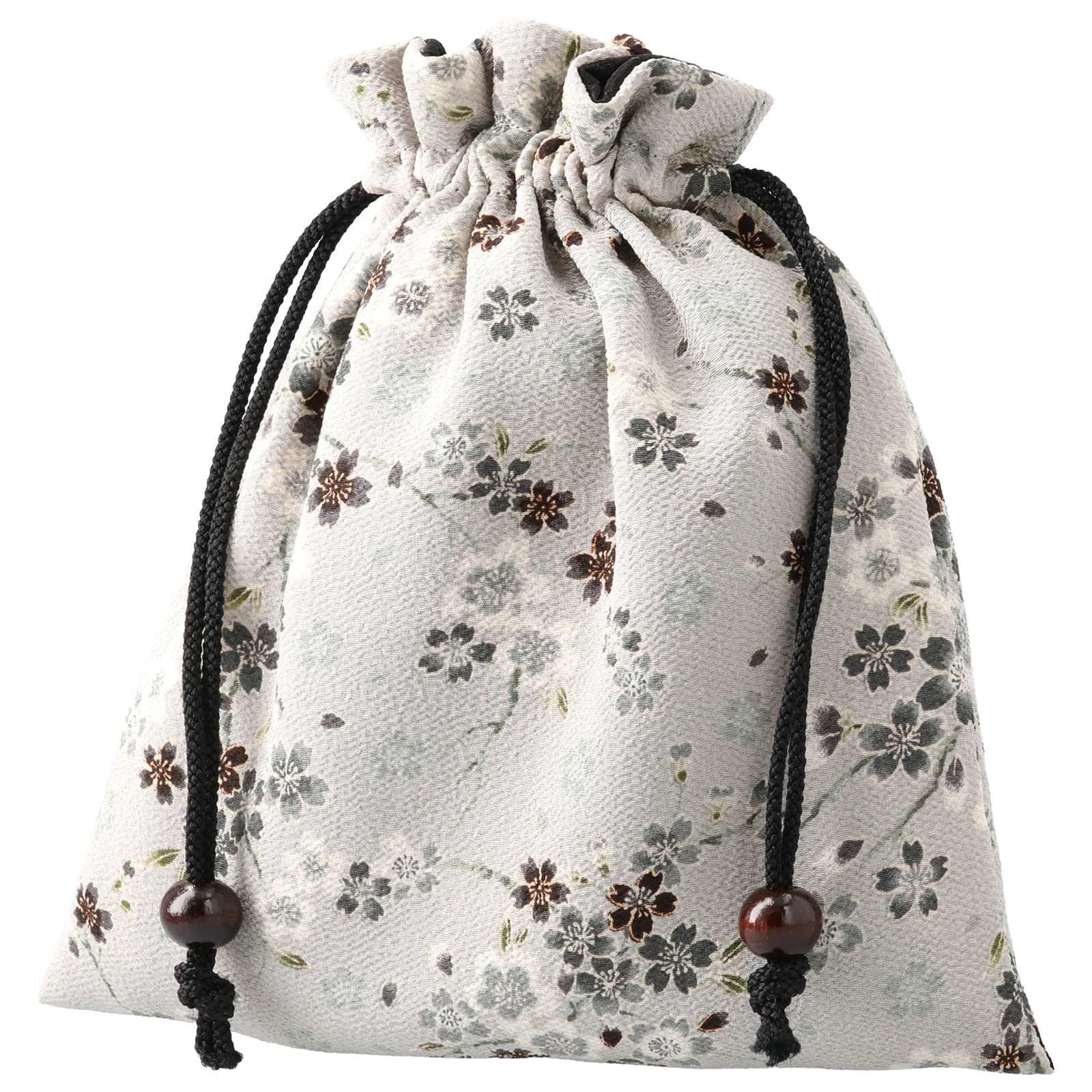 Japanese Pattern Drawstring Pouch, Small Item Case, Made in Japan, Chirimen Fabric, Lined, for Goshuincho (TempleShrine Stamp Book) or Goshuincho