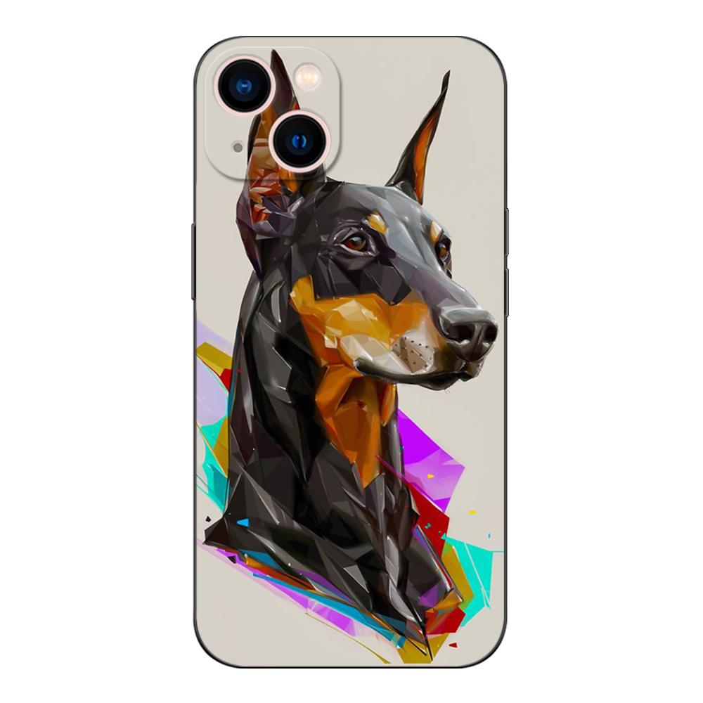 Black Tpu Case For Xiaomi Mi 11i 5G Redmi Note 11 11S Pro PLUS 4G 5G Cover Doberman