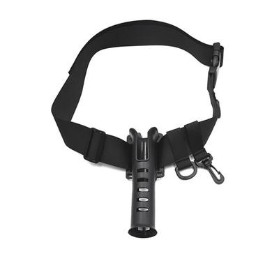 Verstellbare Angelrutenholster Hüftgurt Rutenhalter Nylon Watthose mit Stangen-Einsatz für Multirolle Hüft-Watschnanzug-Gürtel
