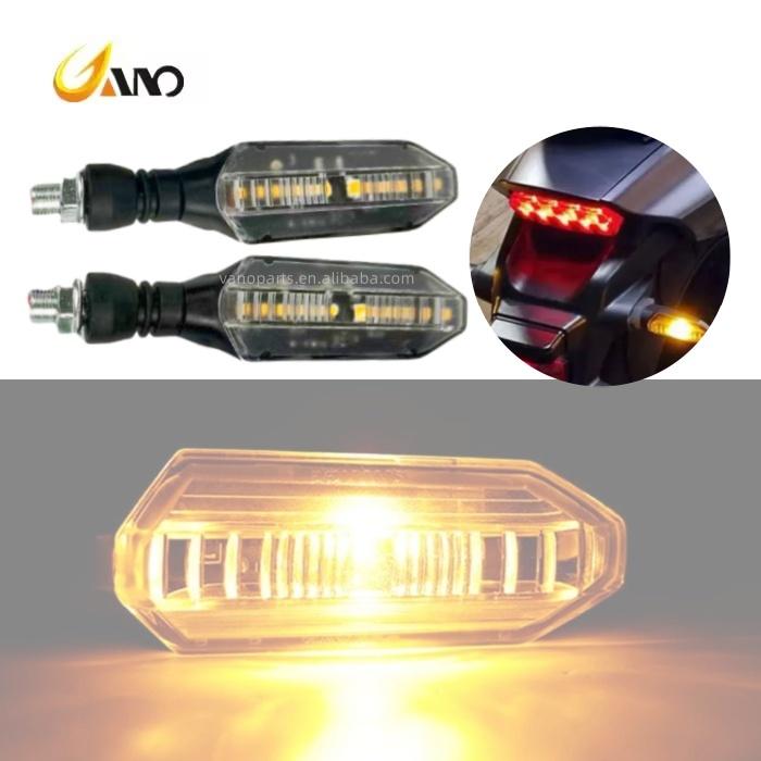 WANOU Universal Motorcycle Turn Signal Indicator Blinker 2pieces Motorcycle Turn Light синий