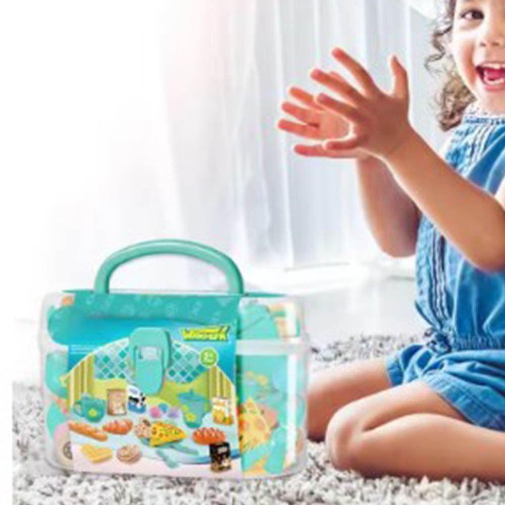 Tea Time Playset Simulated Kitchen Playset Table Snack Afternoon Tea Toy Set Cookware Accessories