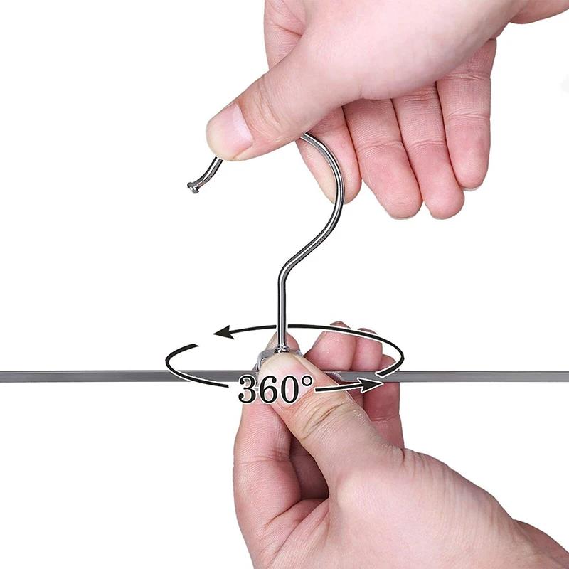 10pcs Pants Racks Wind Proof Multi-purpose Skirt Racks For Clothes Drying Trousers Wardrobe Clip Anti-slip Clothes Hanger