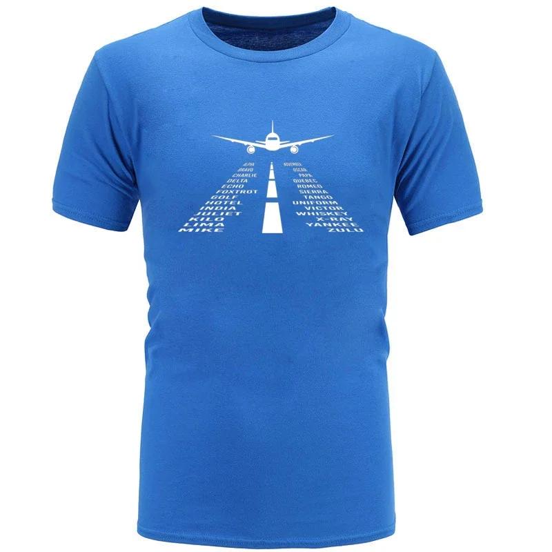 Novelty Airplane Phonetic Alphabet Pilot TShirt 100 Cotton ONeck Summer Short Sleeve Casual Mens Tshirt Size S3XL