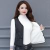 Vest women's thickened down cotton vest warm short vest close-fitting liner