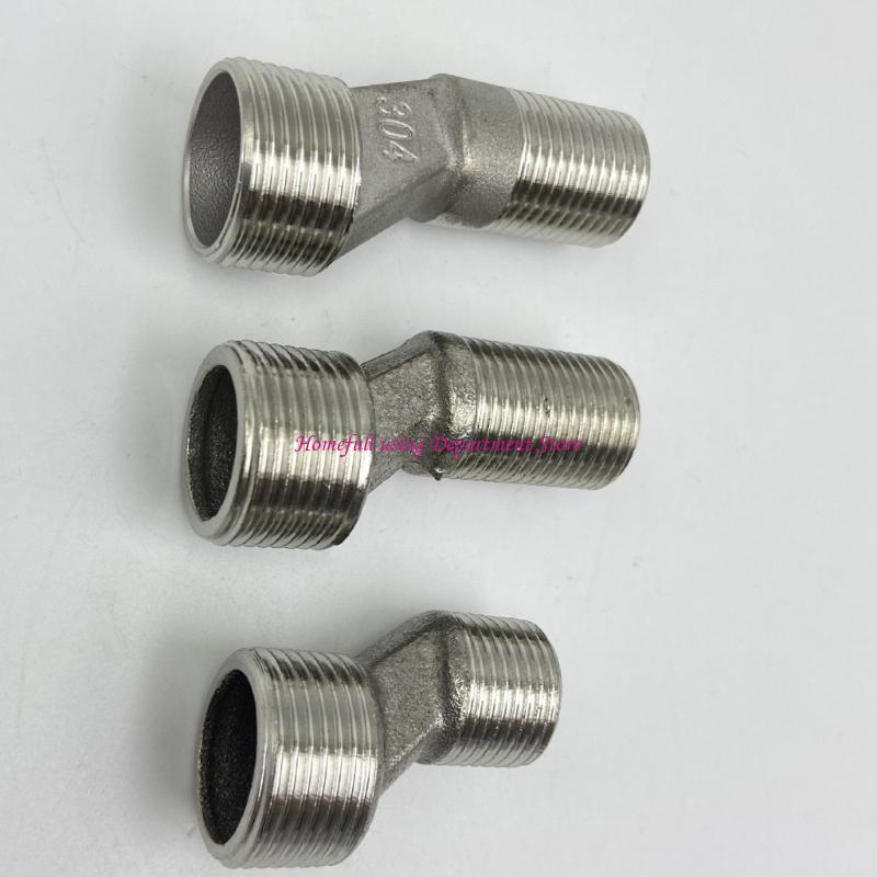  Pack of 2 Steel Connection Adapters Steel Eccentric Connection Pieces Wall Faucet Connectors Simple Installation