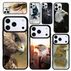 Capa Case for iPhone 17 Air 16 Pro Max 15 Plus 11 13 Mini 14 12 Back Phone Cover Eagle Hawk Bird Animal Soft