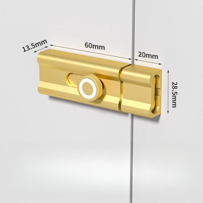 

Anti-theft Old Door Lock Buckle Lock-adhesive Indoor Anti-locking Bolt No Punching Pins Latches Gate Hardware Home Improvement золотистий