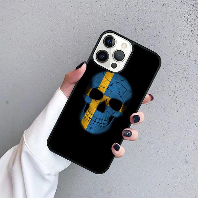 

Sweden Flag Phone Case Cover For iPhone 17 Air 16 15 14 13 12 Pro Max 11 Pro Max Plus Coque Shell iPhone 16pro max