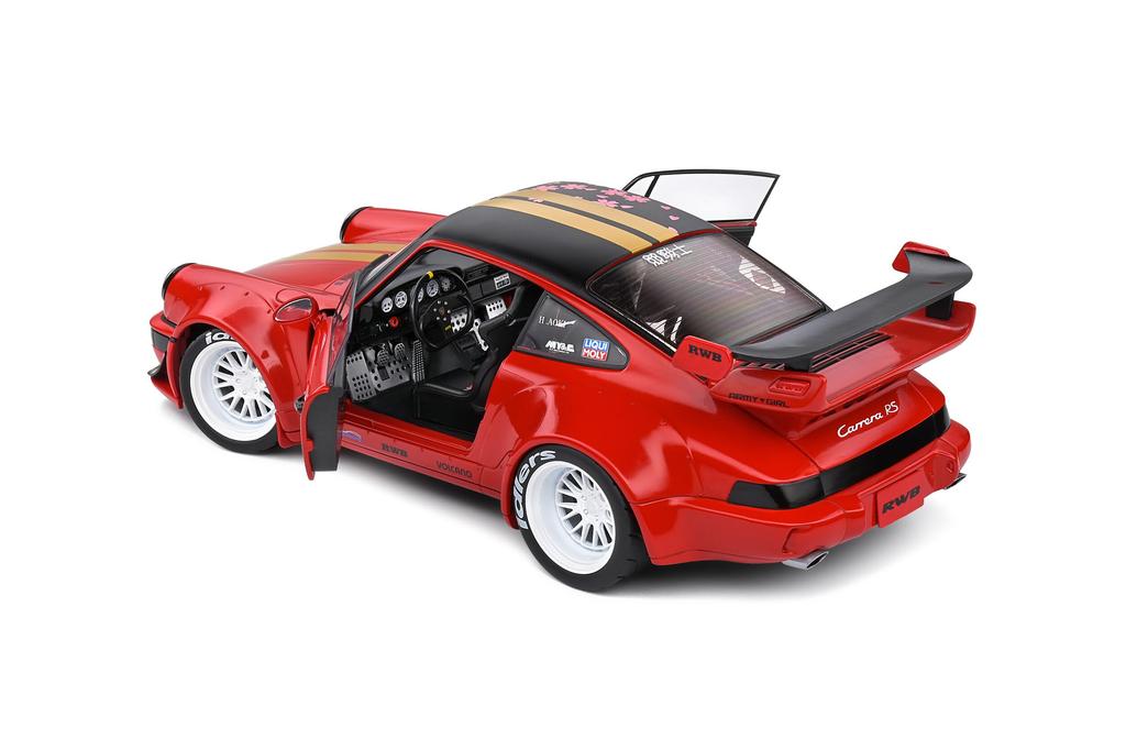 SOLIDO 1/18 Porsche 911 (964) RWB Red Sakura 2021 Rauh-Welt SOLIDO Rauh-Welt Die-Cast Car