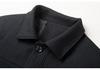 Men's Winter Casual Button-Up Jacket - Middle-Aged & Elderly Fashionable Lapel Top