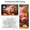 RUOPOTY Frame Modern Painting By Numbers Acrylic Paints Drawing By Numbers Colorful Flowers Picture Drawing Painting Home Decor