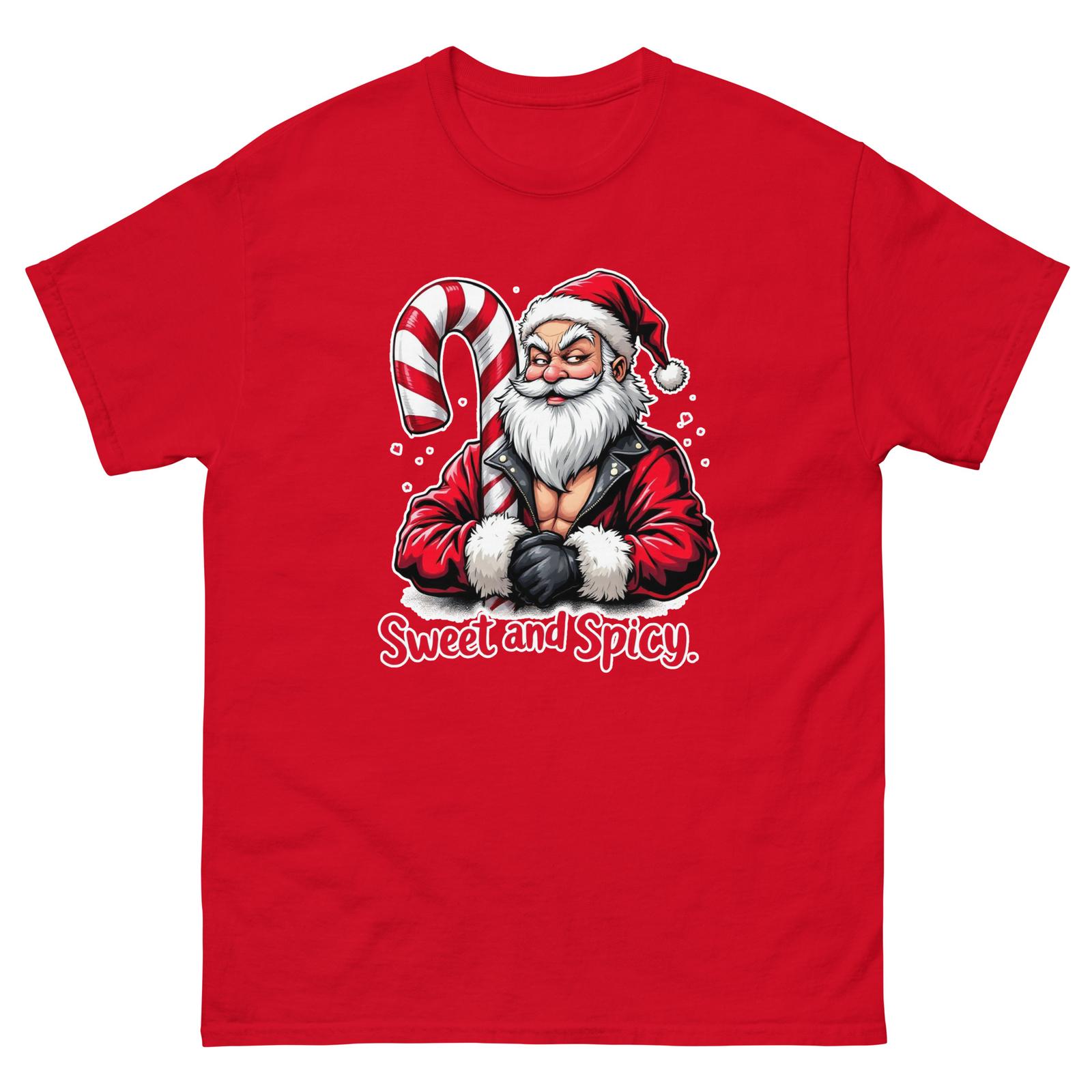 Sweet and Spicy Santa Holidays Xmas Funny T-Shirt XXL
