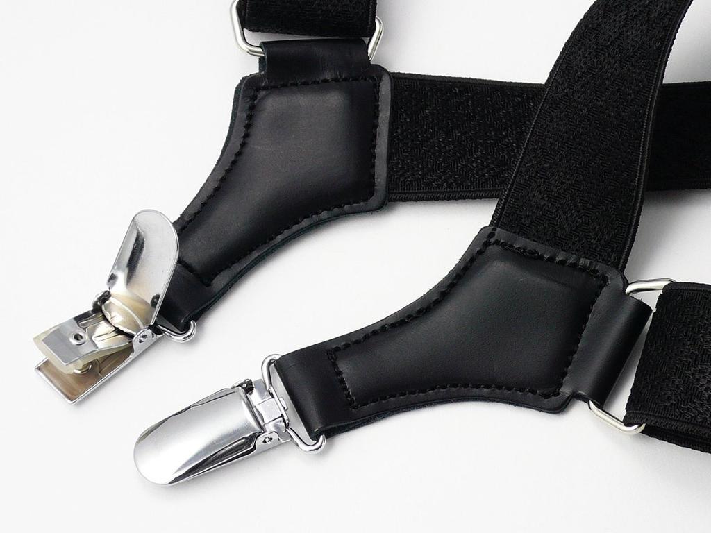 [Peace Workshop] Holster Suspenders for Men, Philip, Made In Japan, 30mm Width, Black