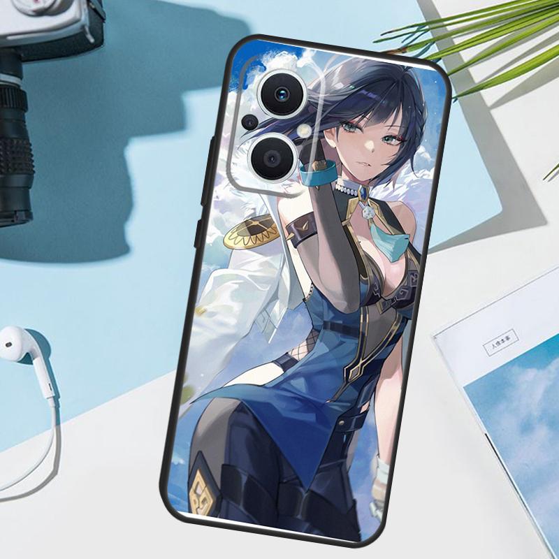 Genshin Impact Yelan Case For OPPO Reno 13 13F 12 11 F 8T 7 8 10 Pro OPPO Find X8 X6 X3 Pro X5 Lite Cover Funda